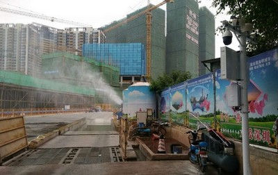工地现场扬尘监测联动喷淋系统